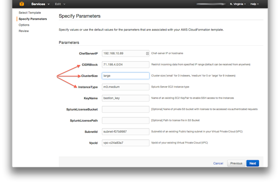 create form for Splunk cluster