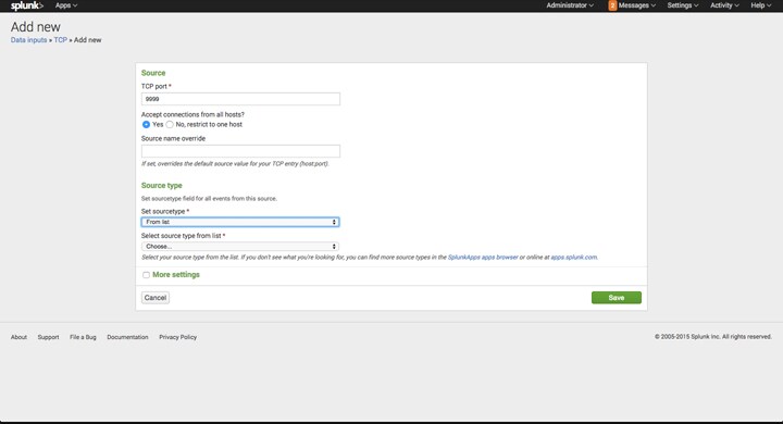 Splunk Heroku Input