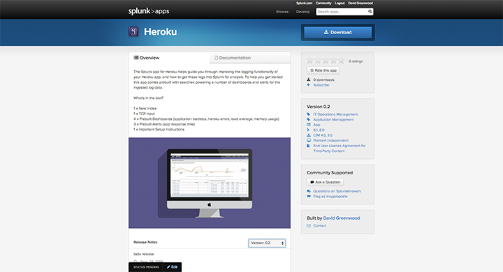 Splunk Apps Heroku