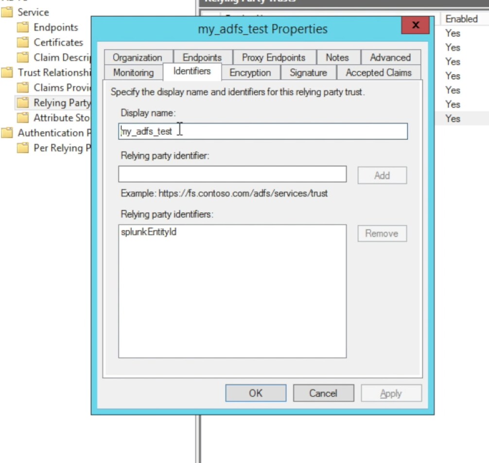 Configuring Microsoft’s Active Directory Federation Services (ADFS