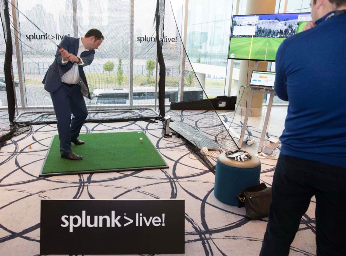 SplunkLive London golf simulator