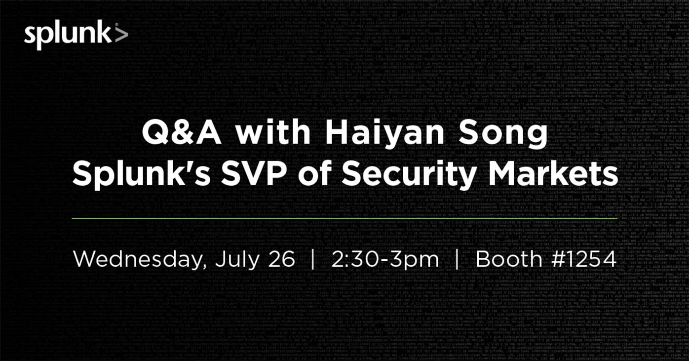 Splunk QA Haiyan Song banner