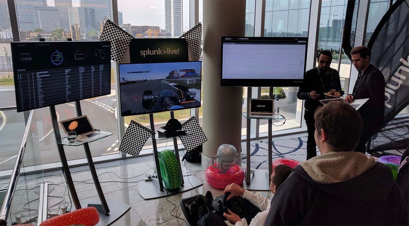 SplunkLive London F1 simulator