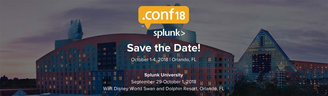 Splunk conf save date banner