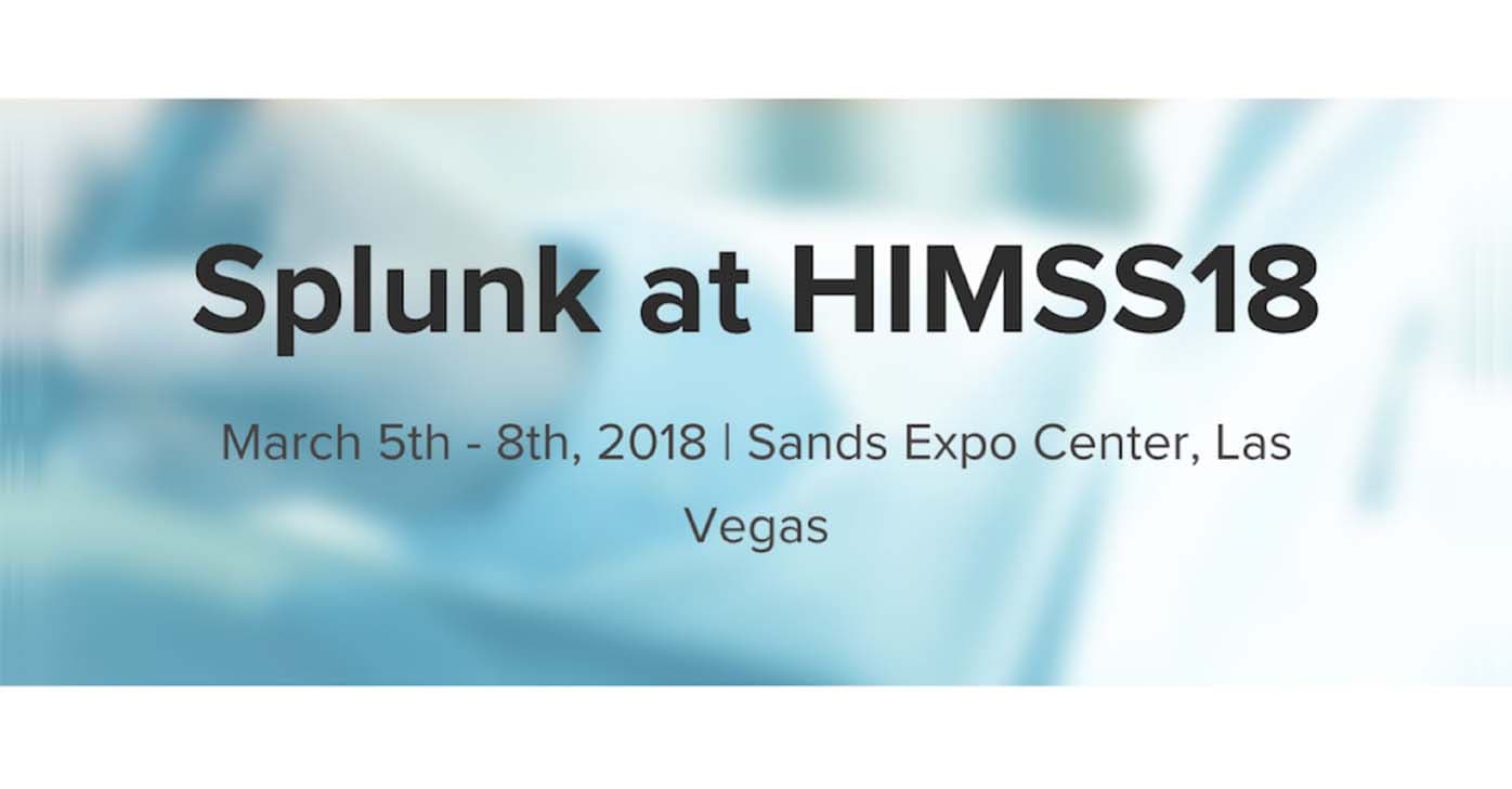 Splunk HIMSS18 banner