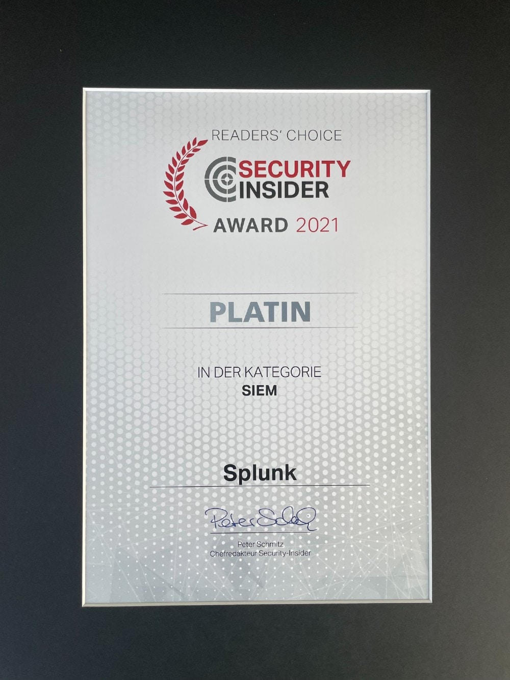 Splunk gewinnt Platin bei den IT Awards in SIEM