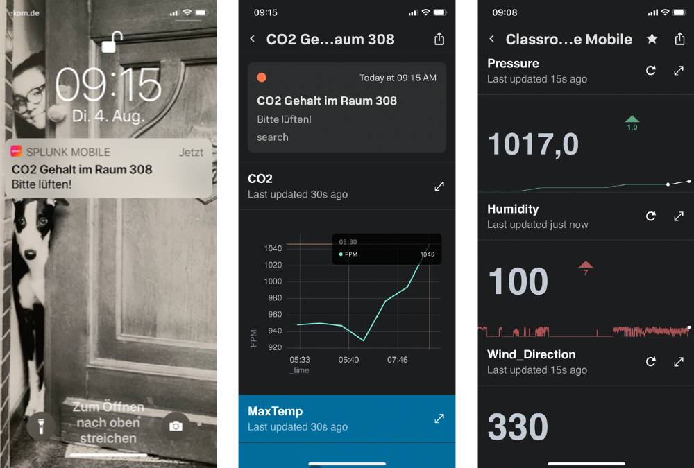 Splunk Mobile Dashboard und Apple Push-Nachricht