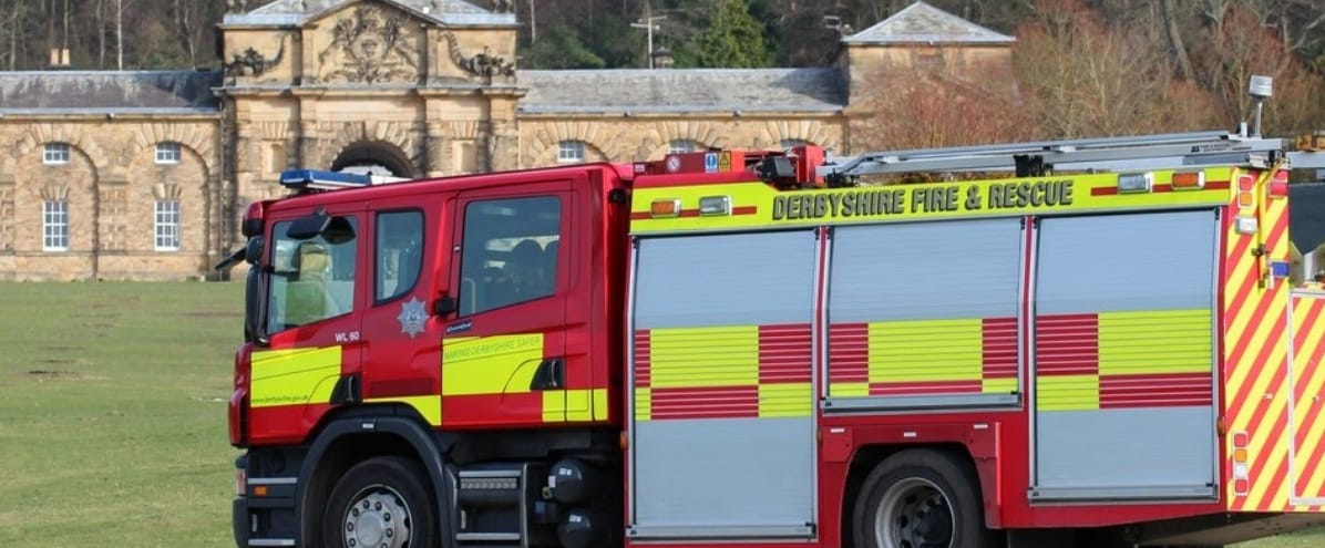 Derbyshire Fire & Rescue Fire engine