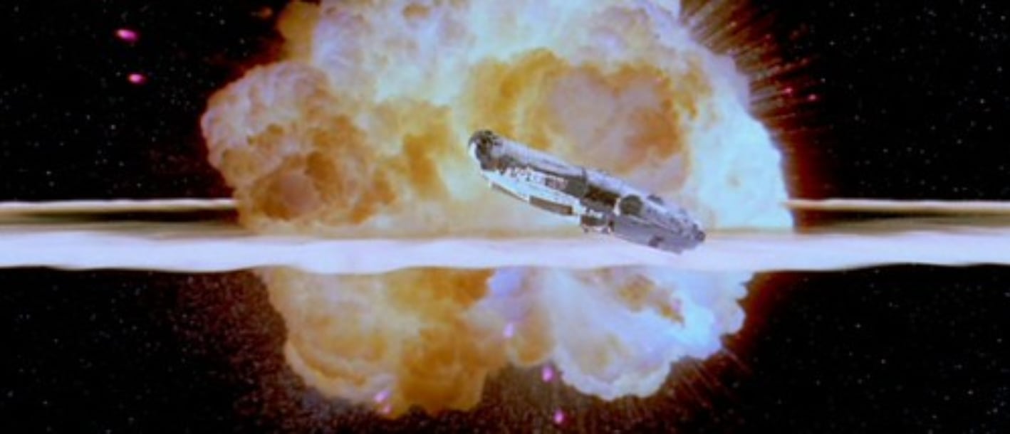 L’explosion de l’Étoile de la Mort dans Star Wars