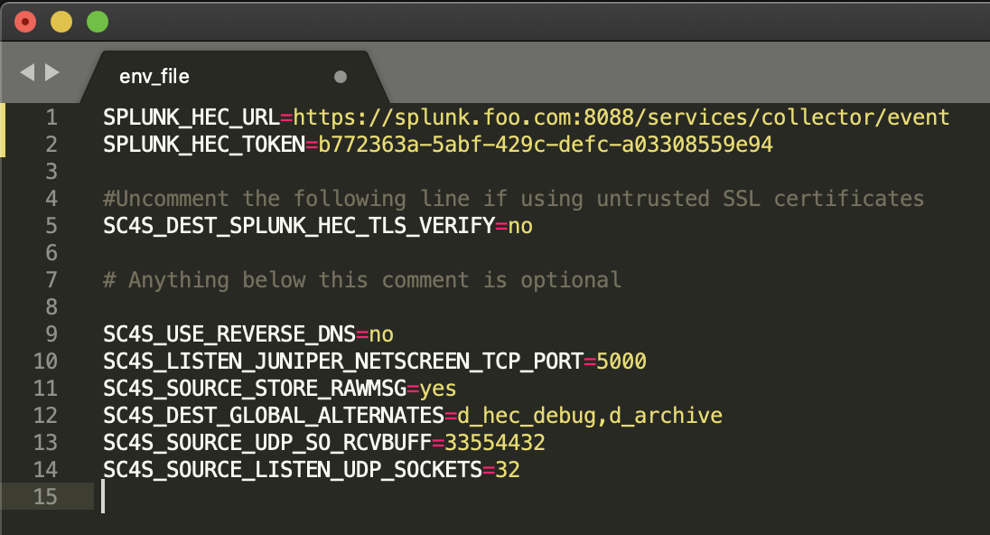 Splunk connect for syslog