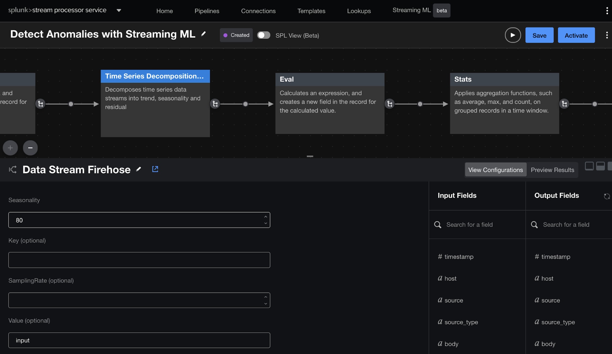 Splunk Data Processorのアノマリー検出