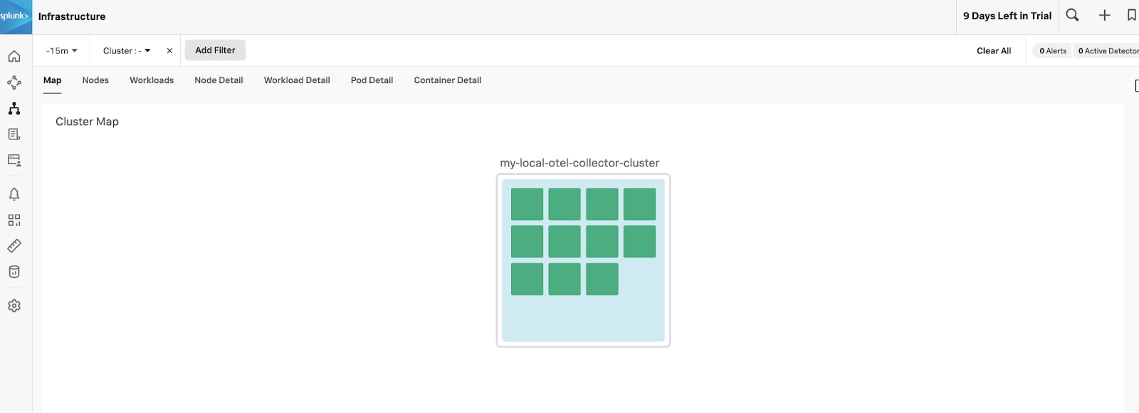 OpenTelemetry Collectorによるクラスターマップ