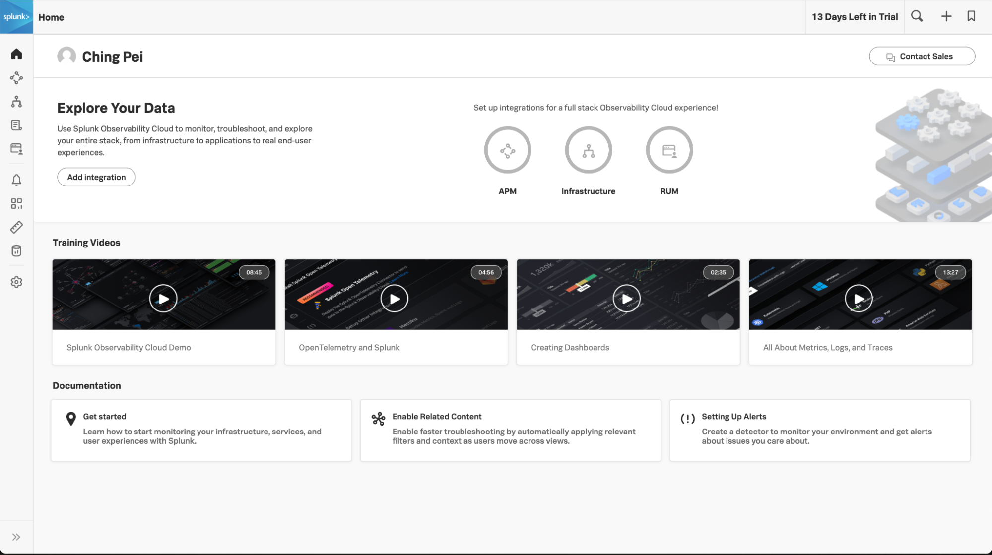 Splunk Observability Cloudのトライアル