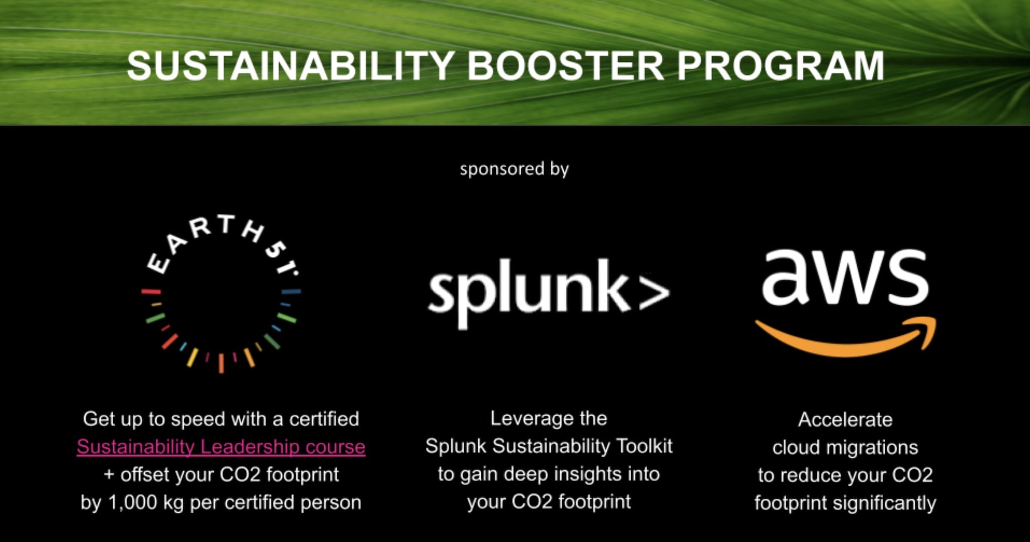 Sustainability Booster Program
