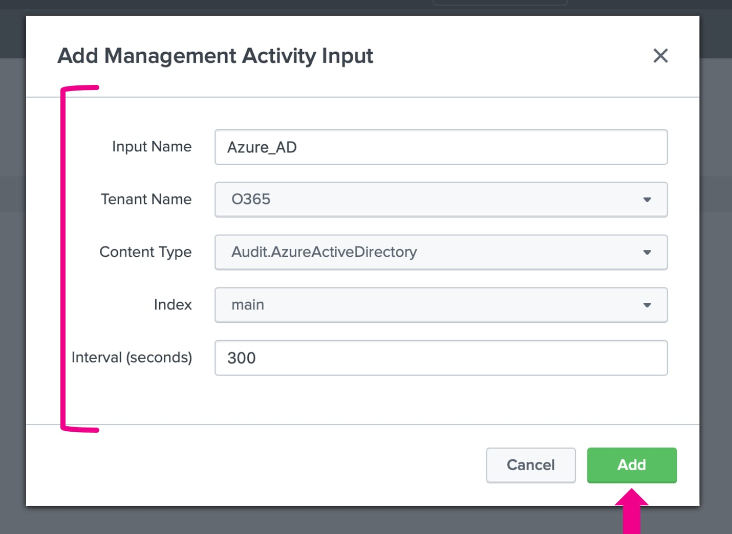 Activity Inputの画面