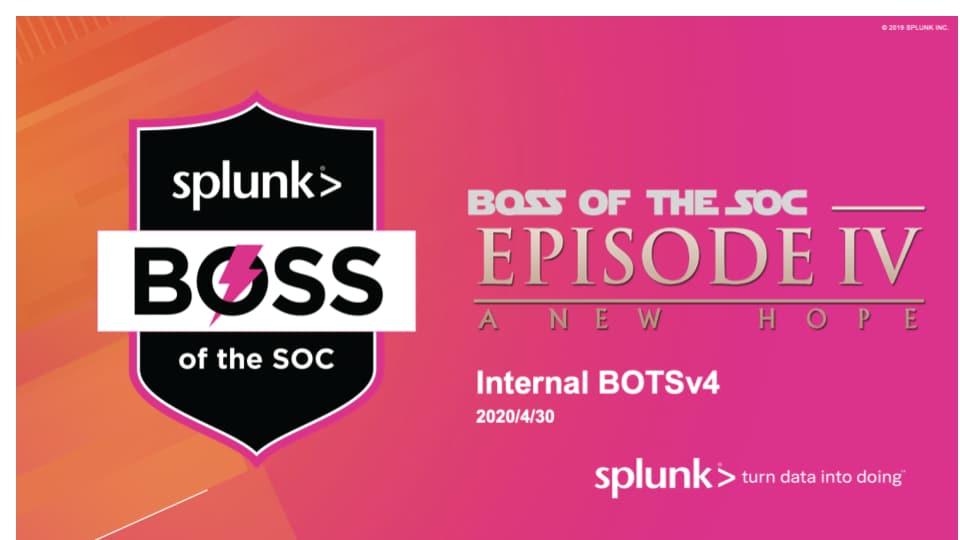 Boss Of The Soc V4を使って社内ctfをやってみた Splunk