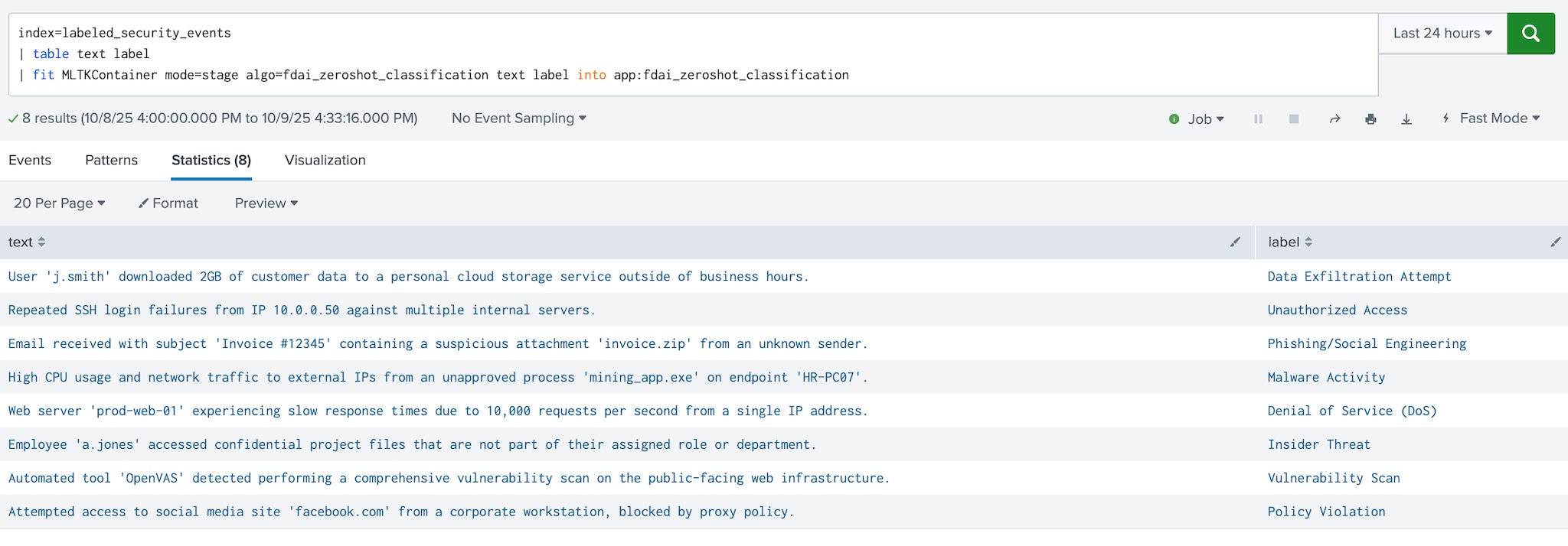 command example