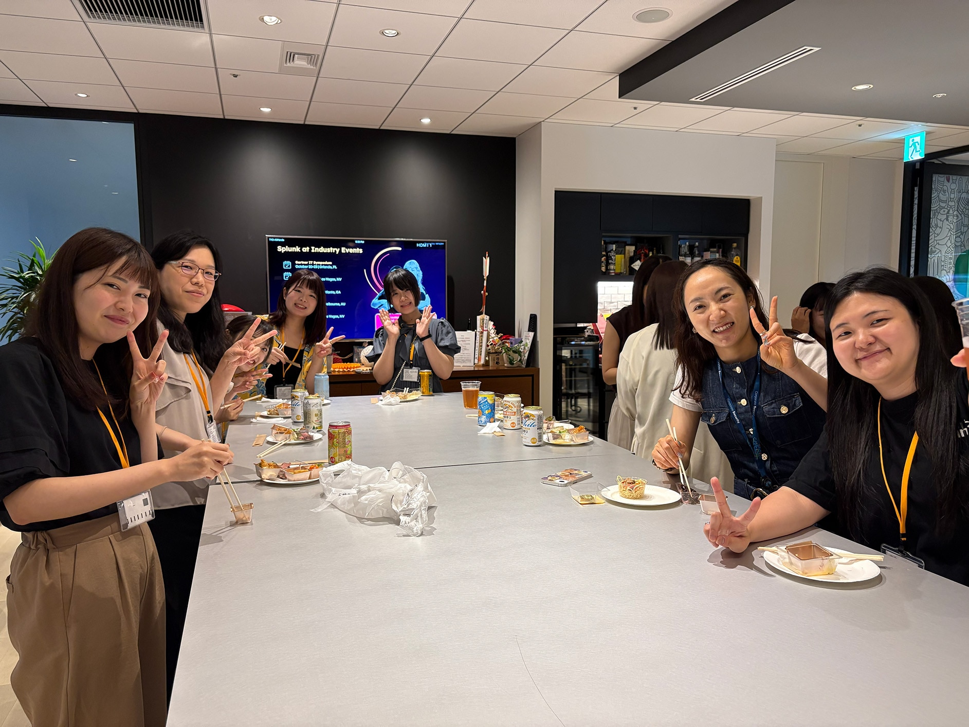 Scene from networking session 6