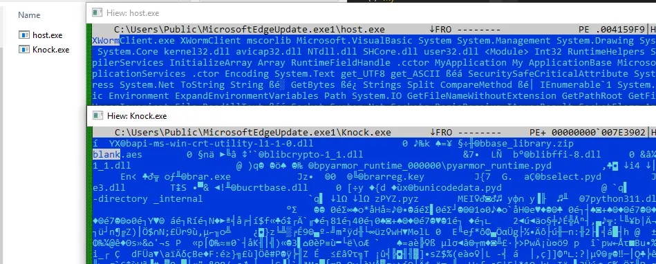 XWorm and BlankGrabber Trojan Stealer (Source : Splunk).