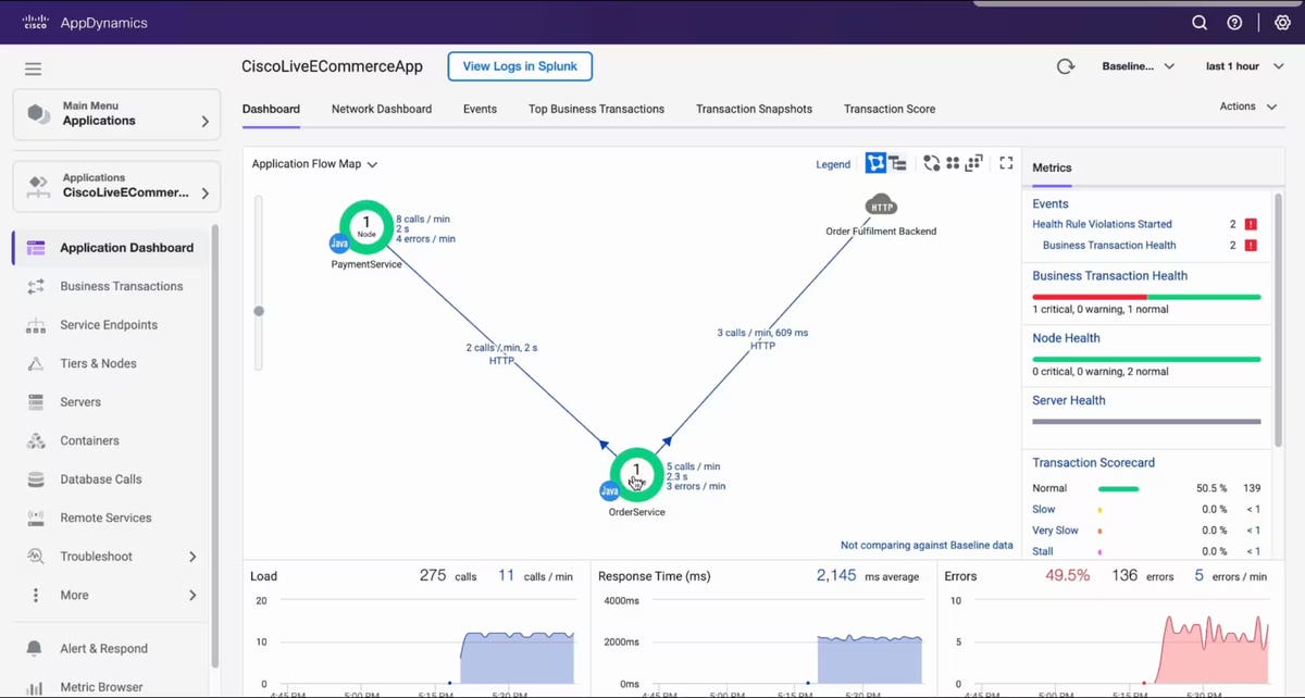 Cisco builds a unified observability experience between AppDynamics and ...