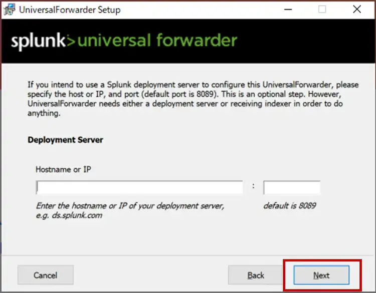 Deployment Serverの設定