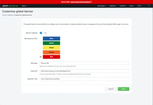 Display a Persistent Banner Message with the New Global Banner