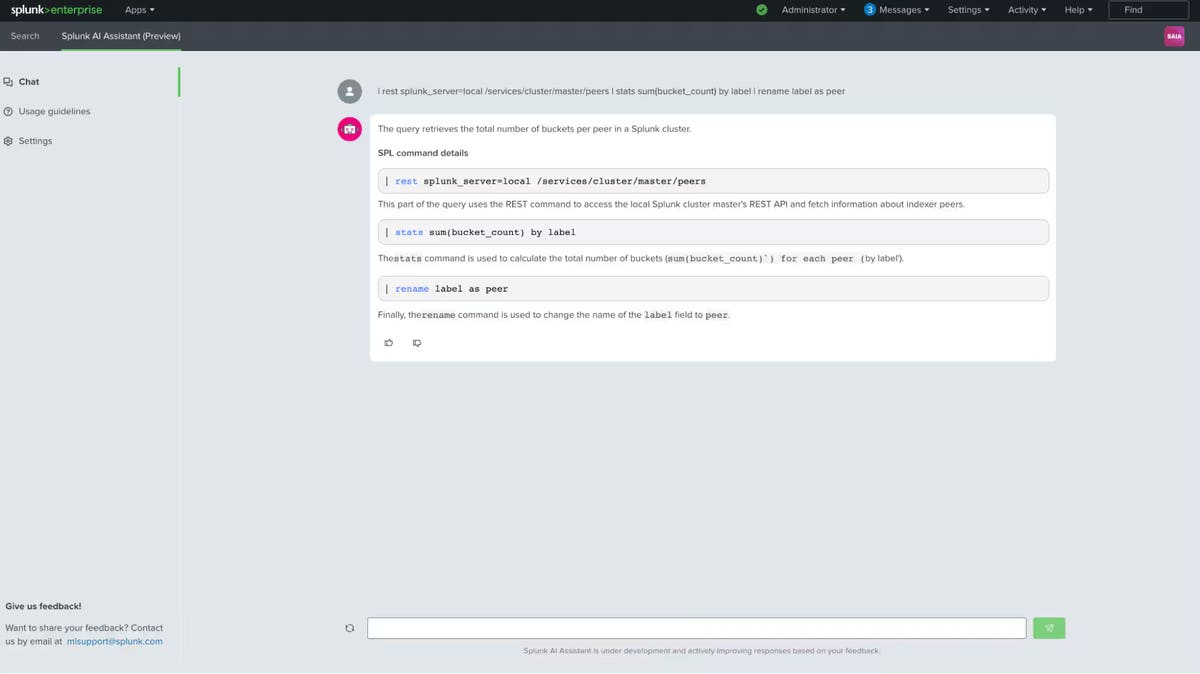 Flatten the SPL Learning Curve: Introducing Splunk AI Assistant for SPL ...