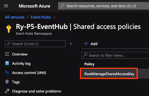RootManageSharedAccessKey