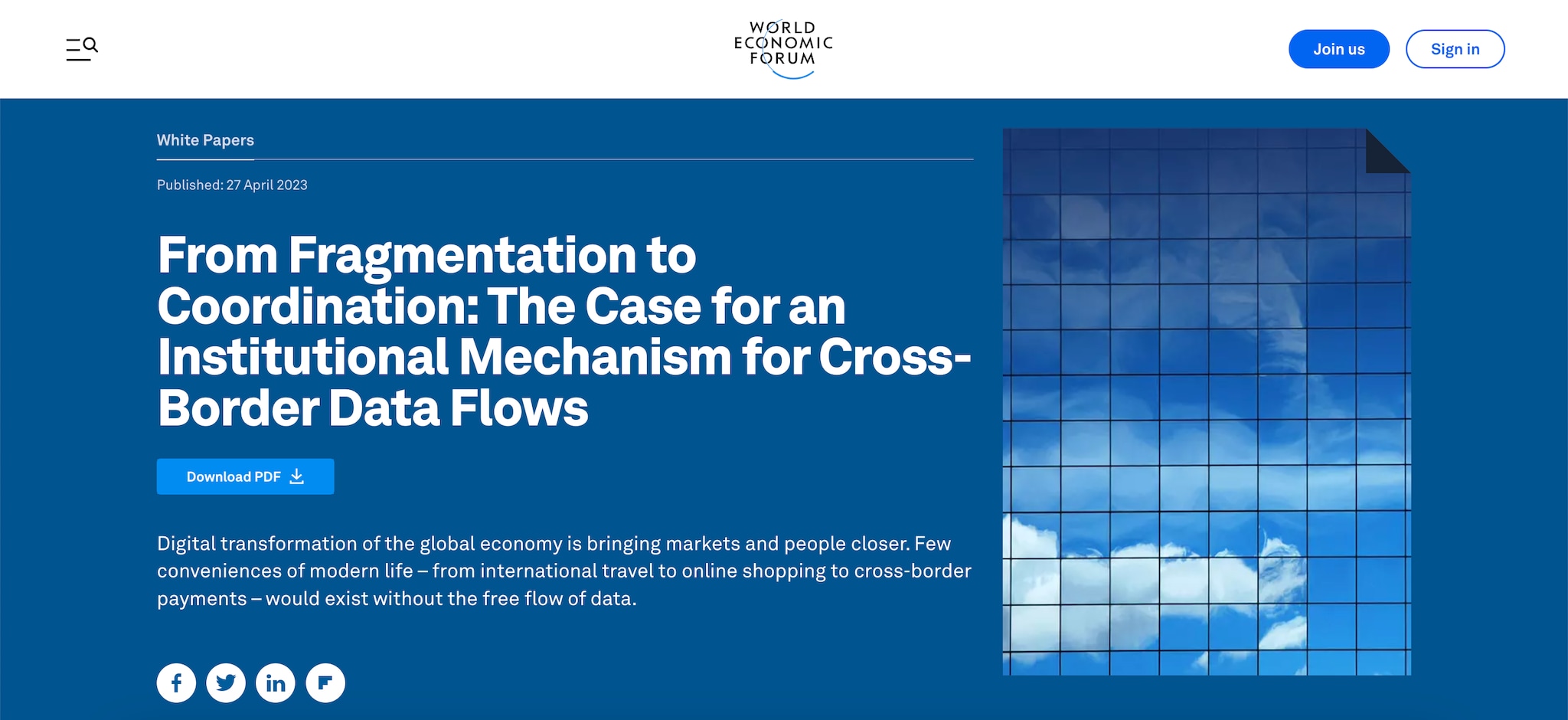 From Fragmentation to Coordination: The Case for an Institutional Mechanism for Cross-Border Data Flows