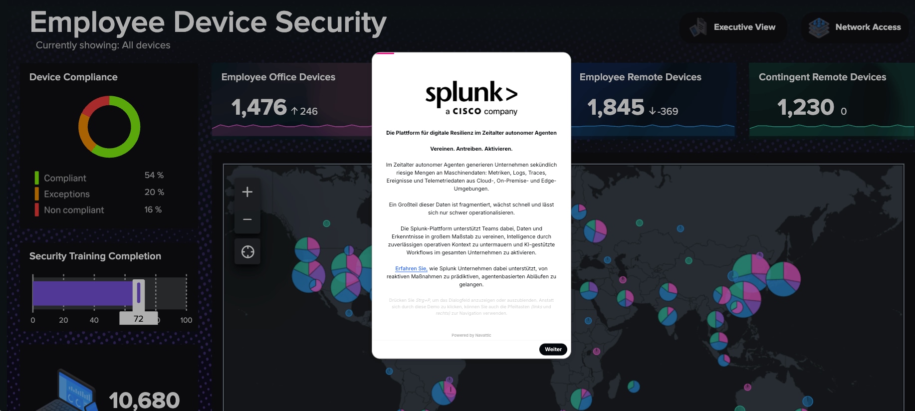 Geführte Produkt-Tour:Splunk Cloud Platform