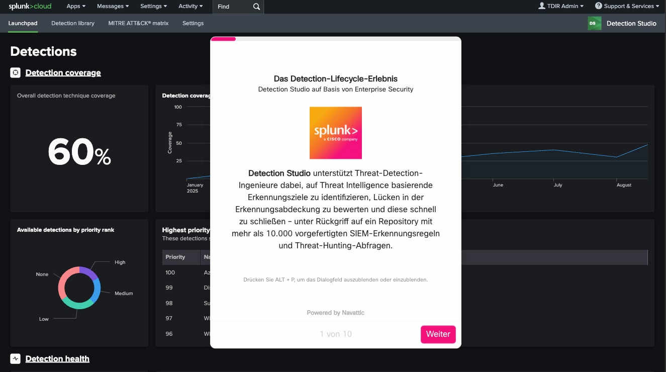 Detection Studio: Produkt-Tour
