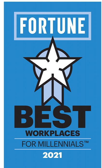 Fortune: Best Workplaces for Millennials 2021