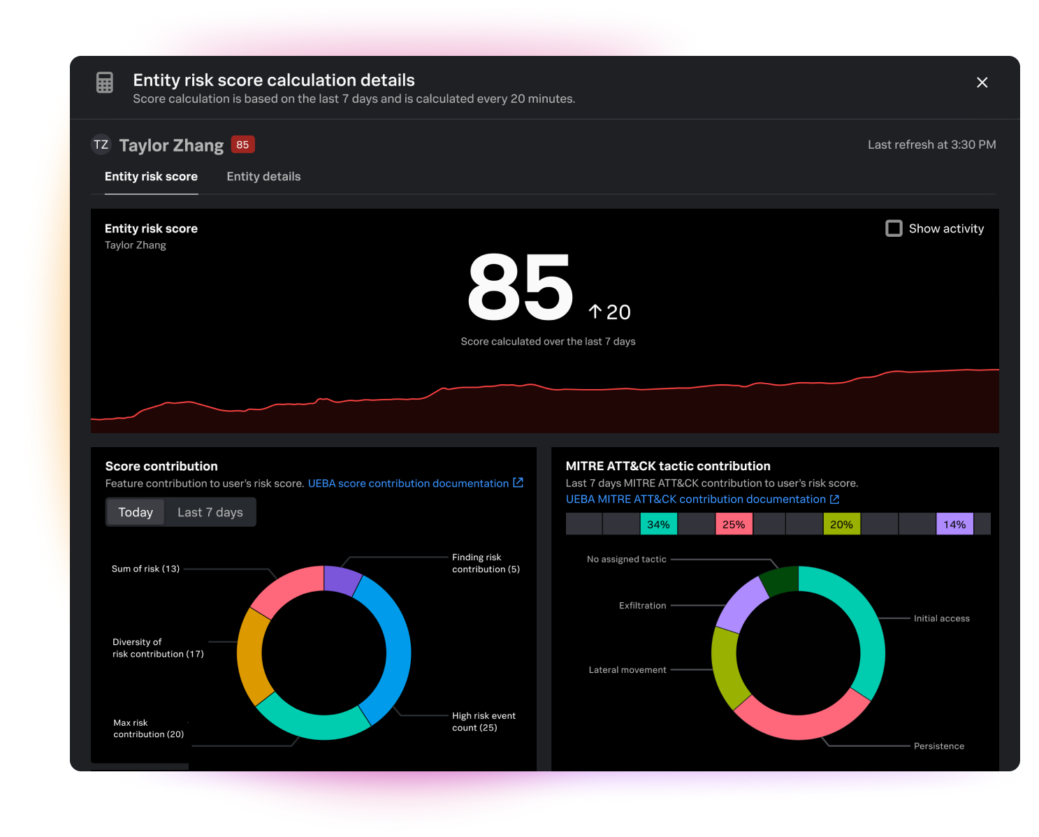 Enhance security visibility with user and entity risk intelligence