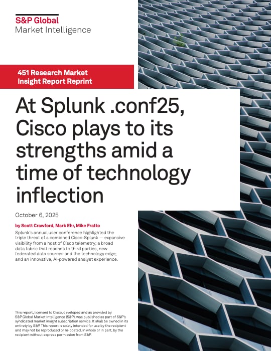 451 Research: The Triple Threat of a Combined Cisco-Splunk
