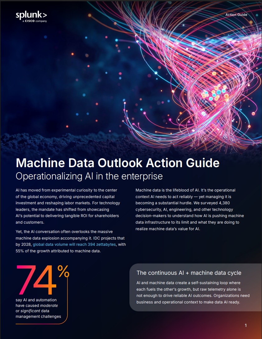 Machine Data Outlook Action Guide 