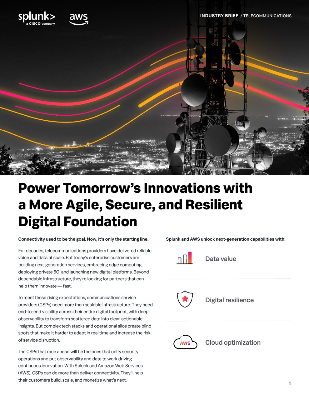 Power Tomorrow’s Telecommunications Innovations with a More Agile, Secure, and Resilient Digital Foundation