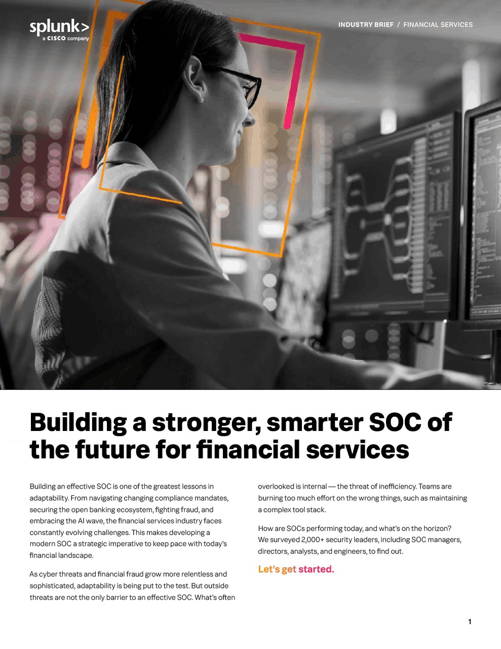 The stronger, smarter SOC of the future for financial services