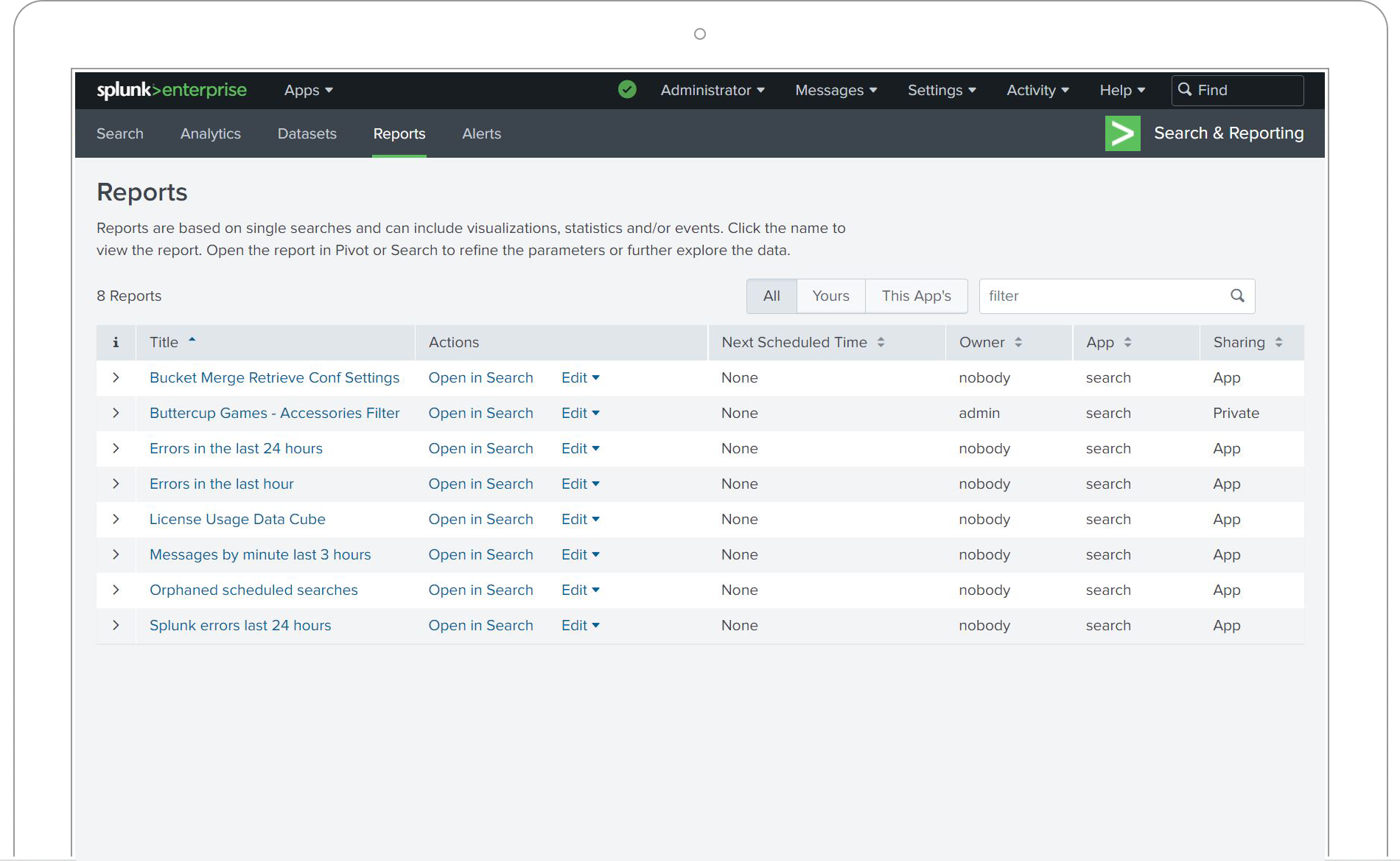 splunk-reporting