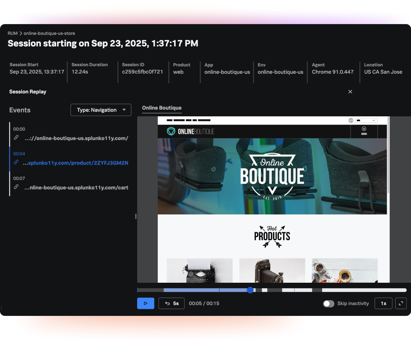 Digital experience monitoring