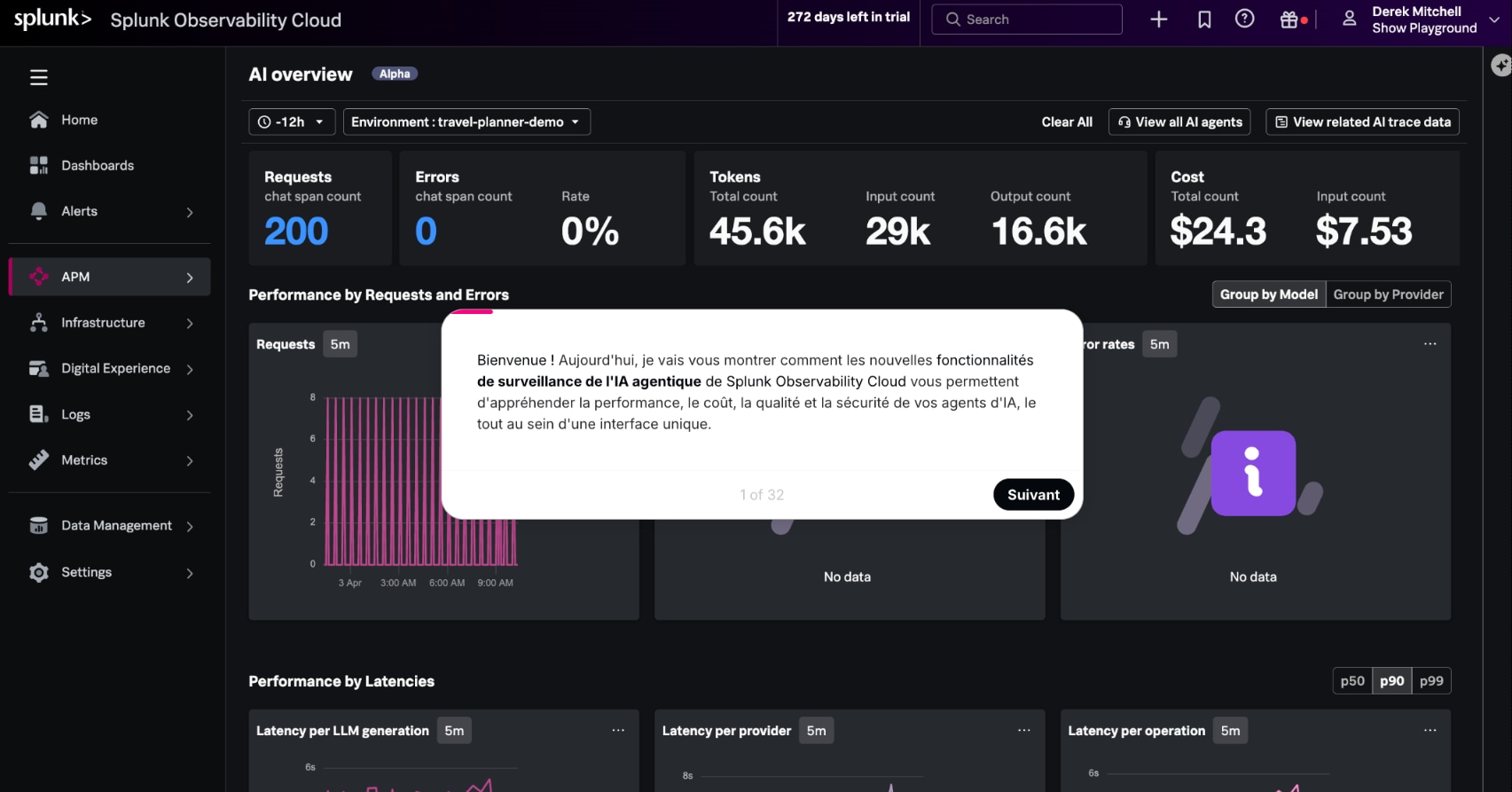 Visite guidée : Splunk Agent Observability