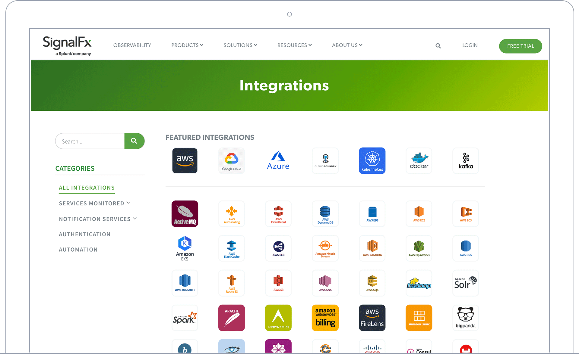desktop screenshot8x5 hundreds of integrations