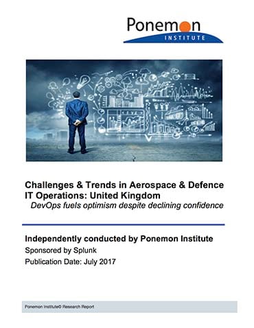 report Ponemon trends aerospace defence it operations UK