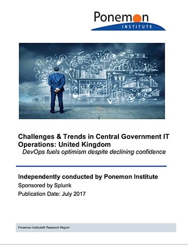 report Ponemon trends central government it operations UK
