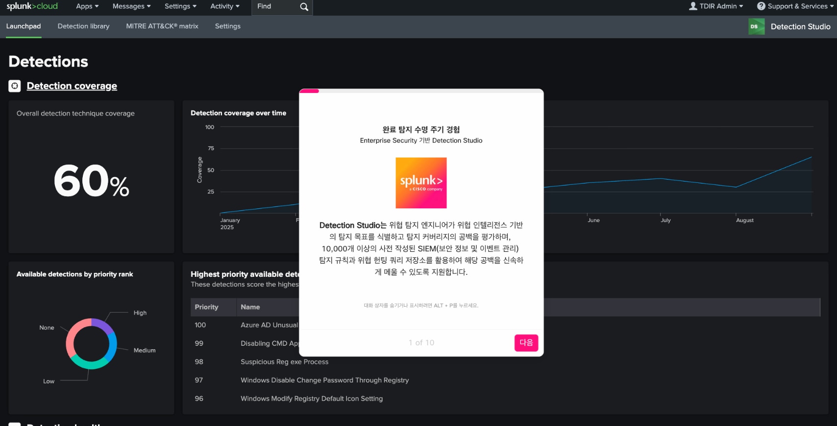 Detection Studio: 제품 둘러보기