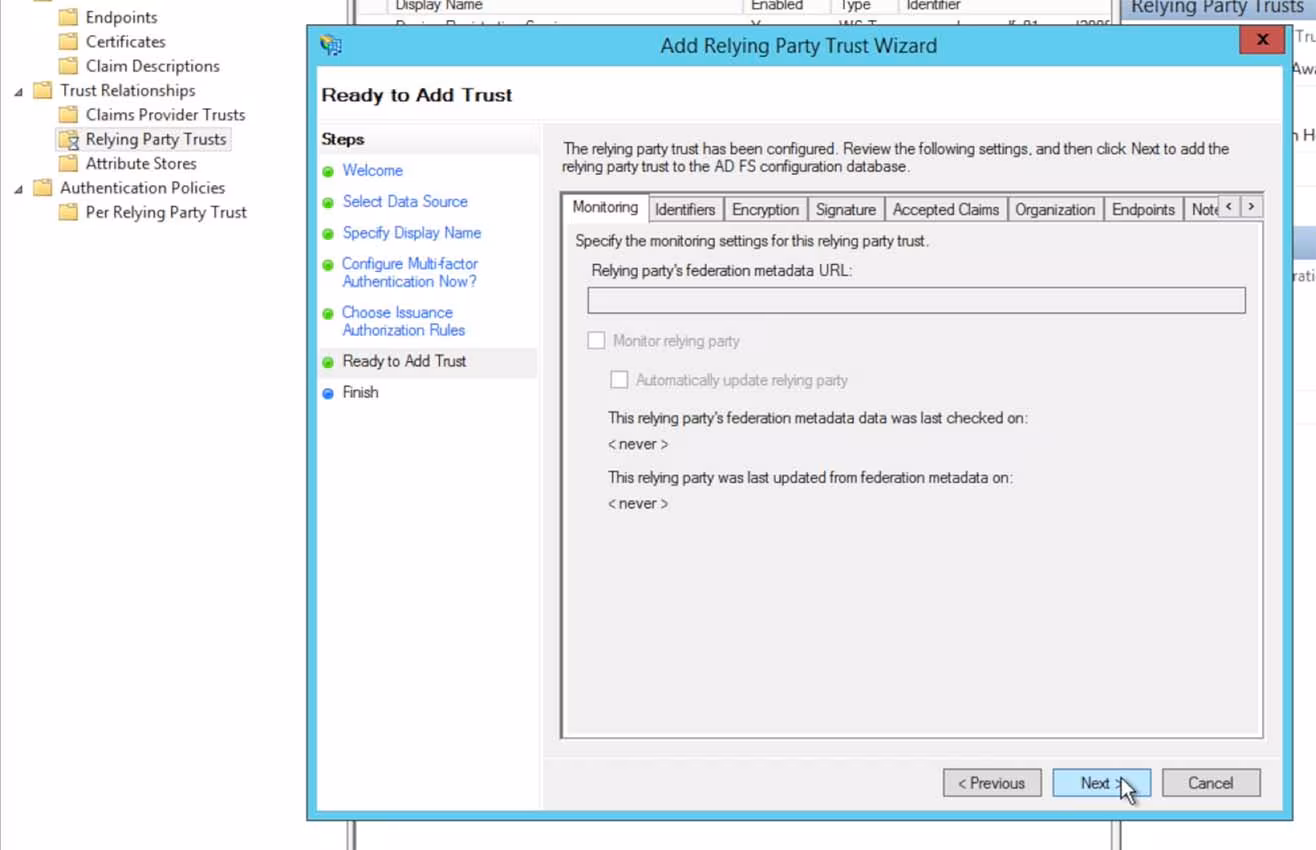 Step 8 Click Through Choose