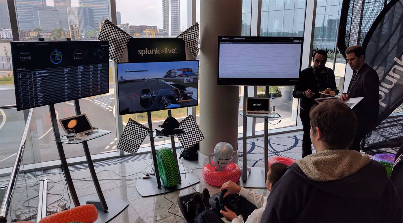 SplunkLive London F1 simulator