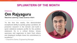 Meet the Splunktern: Om Rajyaguru