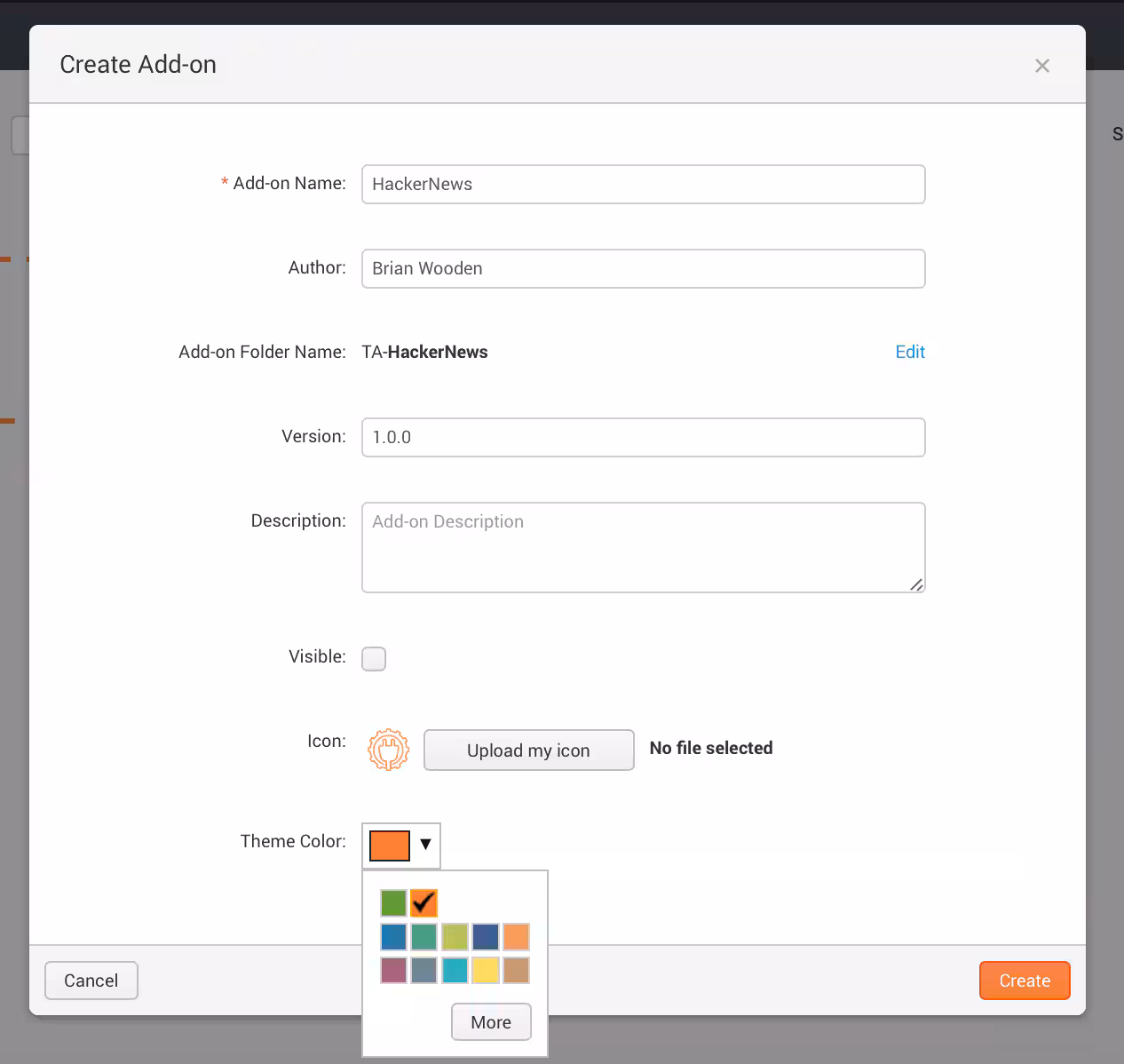 Update Add-on Details