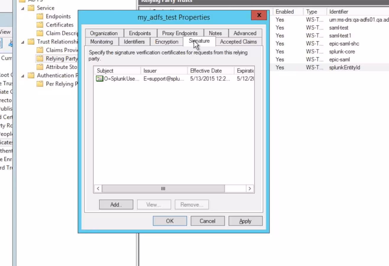Step 14 signature tab