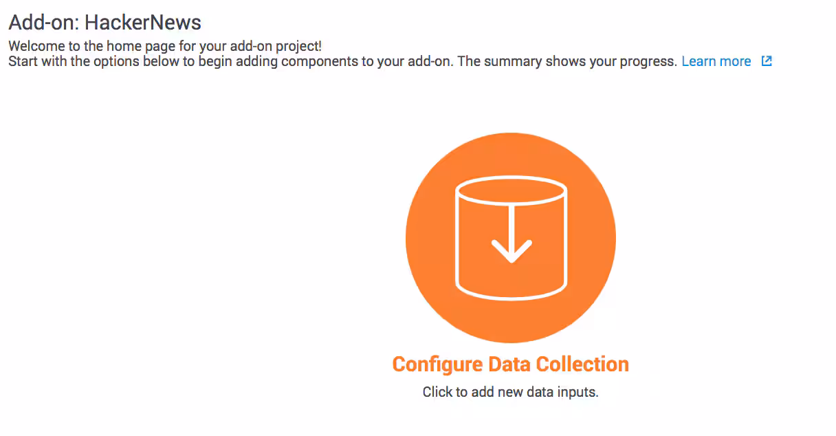 Configure Data Input